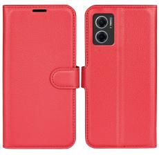  Xiaomi Redmi 10 5G Fodral Litchi L&auml;der R&ouml;d - Teknikhallen.se