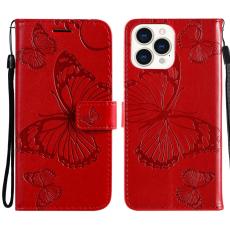  iPhone 13 Pro Max - Butterfly L&auml;der Fodral - R&ouml;d - Teknikhallen.se