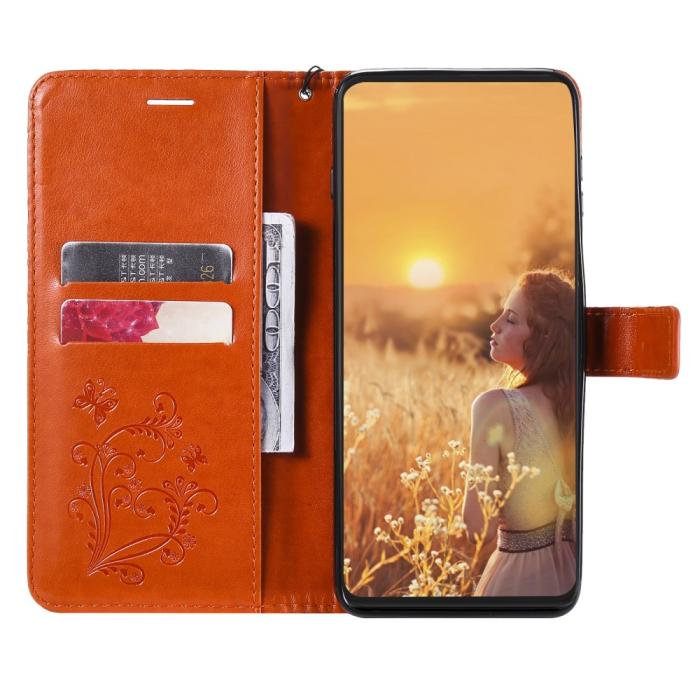 Bild 4,  iPhone 13 Pro Max - Butterfly Läder Fodral - Orange - Teknikhallen.se