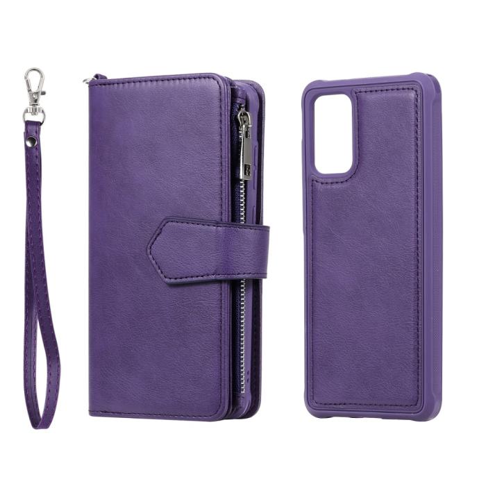 Bild 3,  Samsung S20 Plus - 2in1 Magnet Skal / Plånboksfodral - Lila - Teknikhallen.se