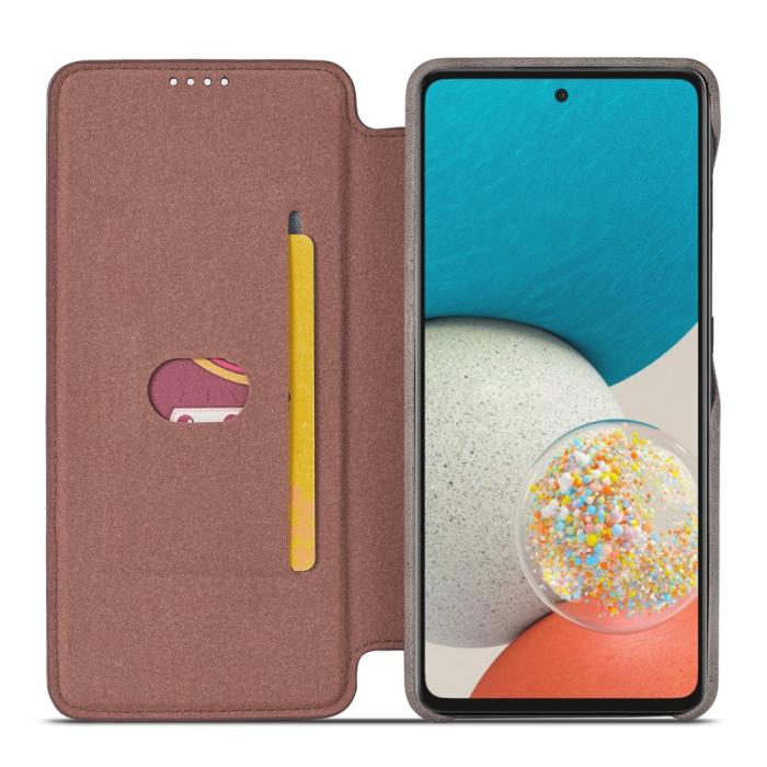 Bild 4, LC.IMEEKE LC.IMEEKE Samsung Galaxy A53 5G Fodral Retro Flip Brun - Teknikhallen.se