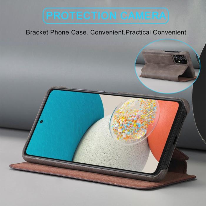 Bild 5, LC.IMEEKE LC.IMEEKE Samsung Galaxy A53 5G Fodral Retro Flip Brun - Teknikhallen.se