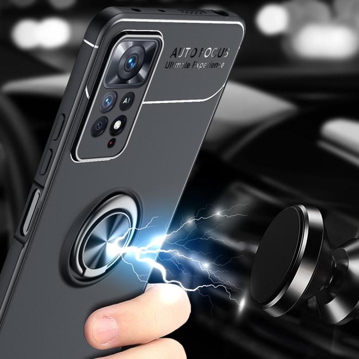 Bild 5,  Xiaomi Redmi Note 11 Pro 5G Skal Ring Röd - Teknikhallen.se