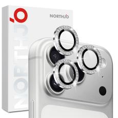 NORTHJO NORTHJO iPhone 18 Pro/18 Pro Max Linsskydd Strass Silver - Teknikhallen.se