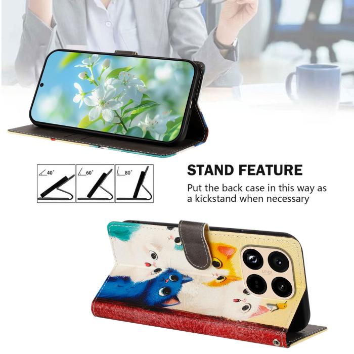 Bild 2,  Xiaomi 15T Pro Fodral Med Tryck Katter - Teknikhallen.se