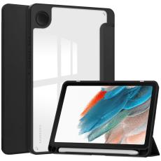  Samsung Galaxy Tab A9 Fodral Hybrid Pennh&aring;llare Svart - Teknikhallen.se