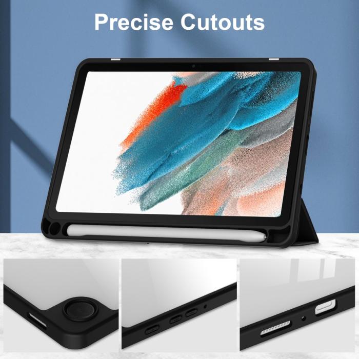 Bild 2,  Samsung Galaxy Tab A9 Fodral Hybrid Pennhållare Svart - Teknikhallen.se
