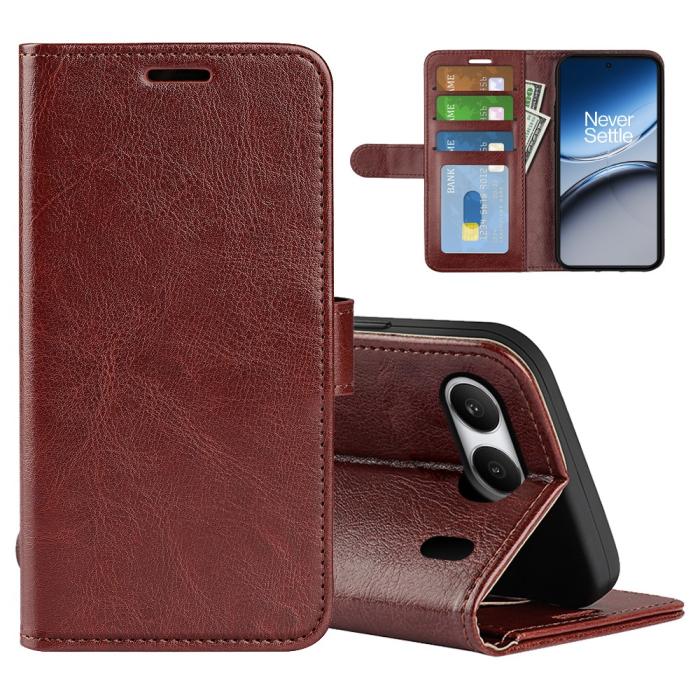 Bild 5,  OnePlus Nord 4 Fodral Crazy Horse Brun - Teknikhallen.se