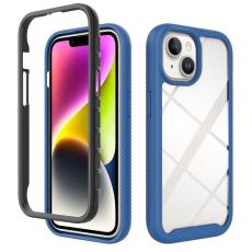  iPhone 15 Skal Shockproof Med Frontram M&ouml;rk Bl&aring; - Teknikhallen.se