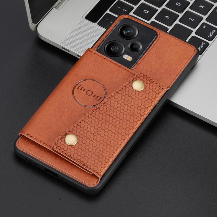Bild 5,  Xiaomi Redmi Note 12 Pro 5G Skal Läder Med Kortfack Och Magnet - Teknikhallen.se