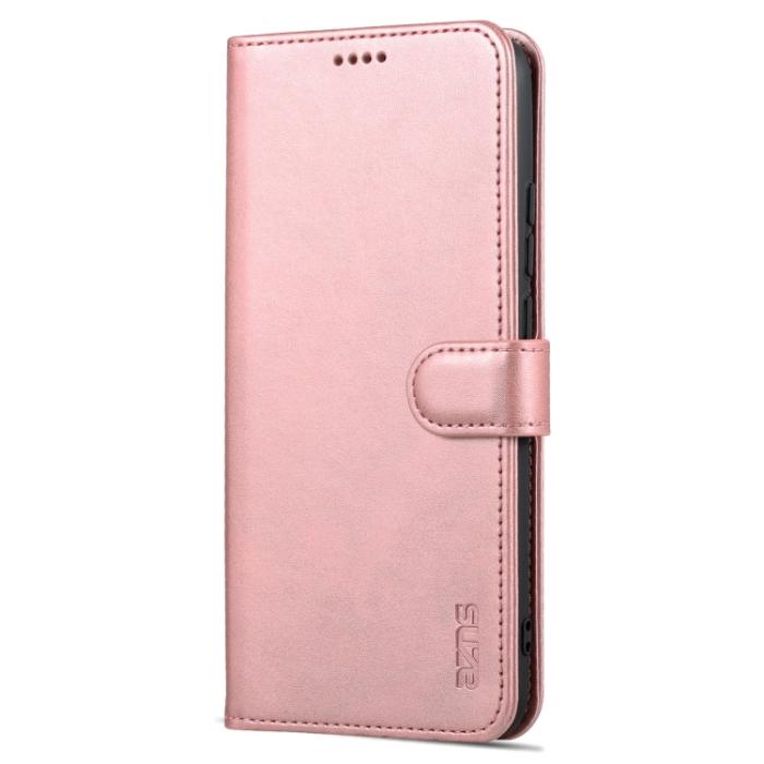 Bild 2, AZNS AZNS Xiaomi Redmi 10C Fodral Läder Roséguld - Teknikhallen.se