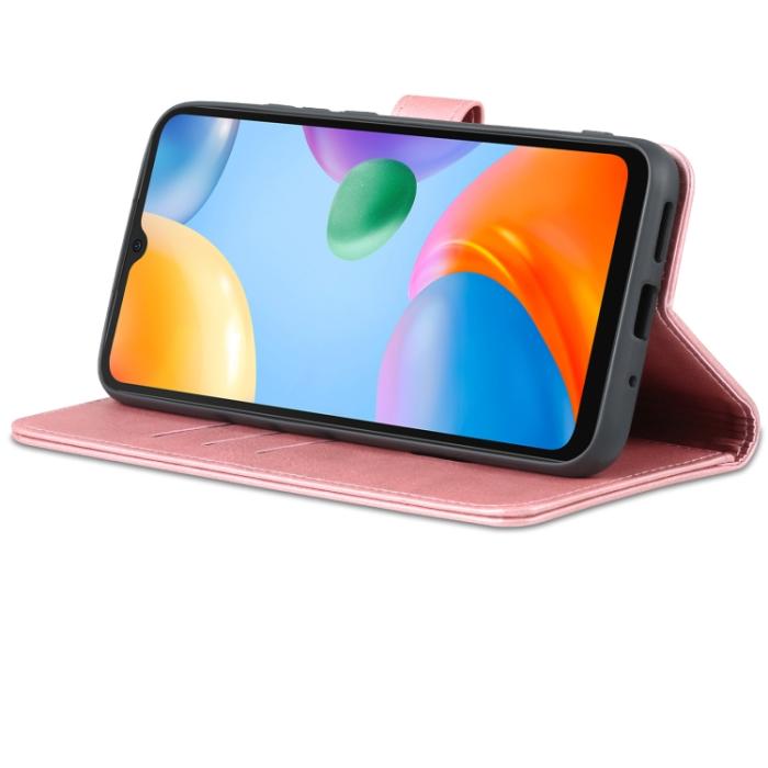 Bild 4, AZNS AZNS Xiaomi Redmi 10C Fodral Läder Roséguld - Teknikhallen.se