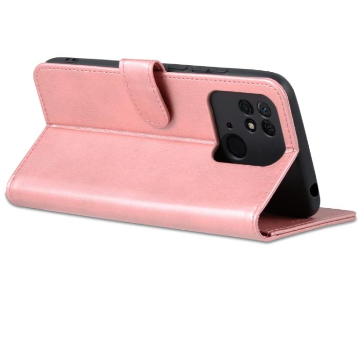 Bild 5, AZNS AZNS Xiaomi Redmi 10C Fodral Läder Roséguld - Teknikhallen.se