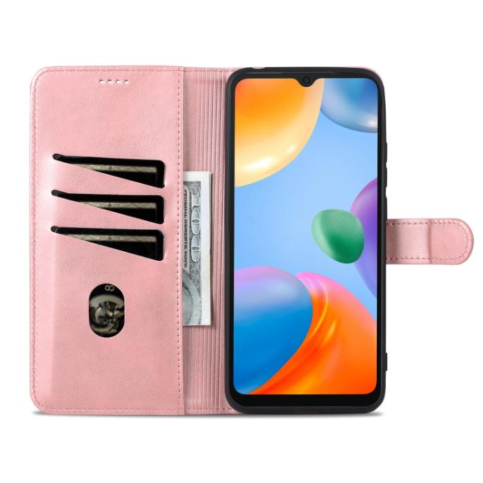 Bild 6, AZNS AZNS Xiaomi Redmi 10C Fodral Läder Roséguld - Teknikhallen.se