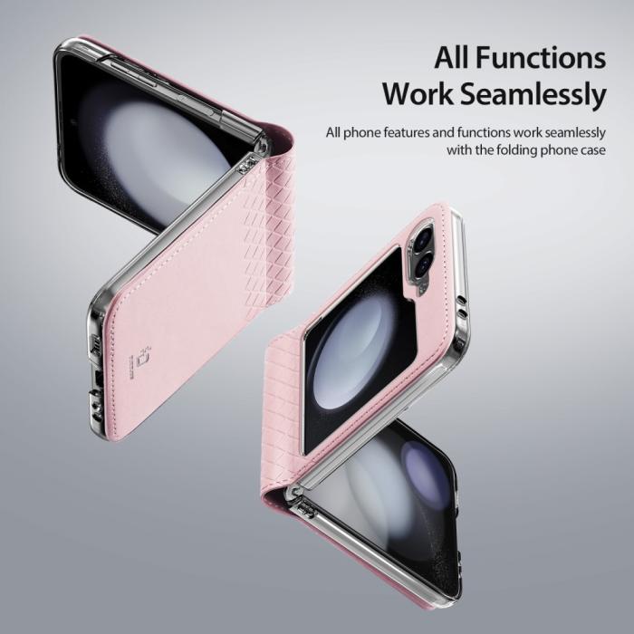 Bild 6, DUX DUCIS DUX DUCIS Galaxy Z Flip 6 / 7 FE Skal Bril Series Rosa - Teknikhallen.se