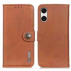 KHAZNEH KHAZNEH Sony Xperia 10 VI L&auml;der Fodral Brun - Teknikhallen.se