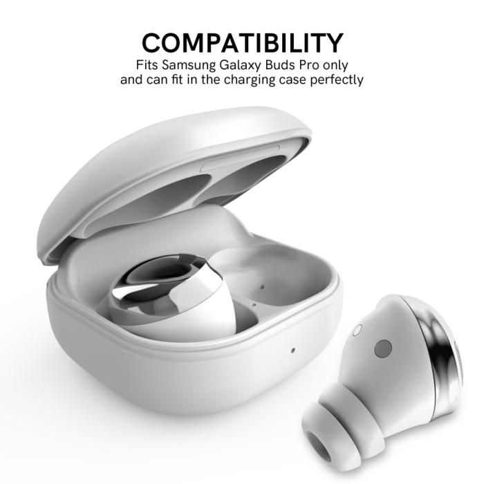 Bild 4, AHASTYLE AHASTYLE Galaxy Buds Pro 3 Öronpluggar 3-PACK Vit - Teknikhallen.se