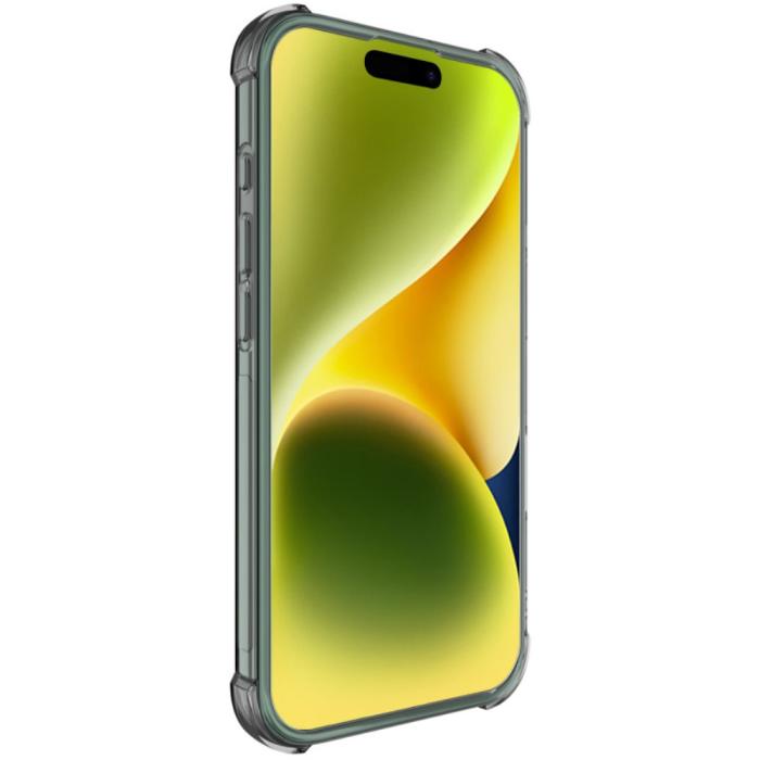 Bild 4, IMAK IMAK iPhone 16 Skal Shockproof TPU Tonad Svart - Teknikhallen.se