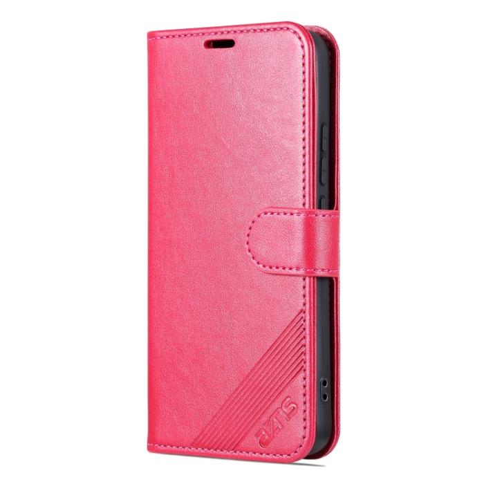 Bild 2, AZNS AZNS Xiaomi 13 Pro 5G Fodral Läder Rosa/Röd - Teknikhallen.se