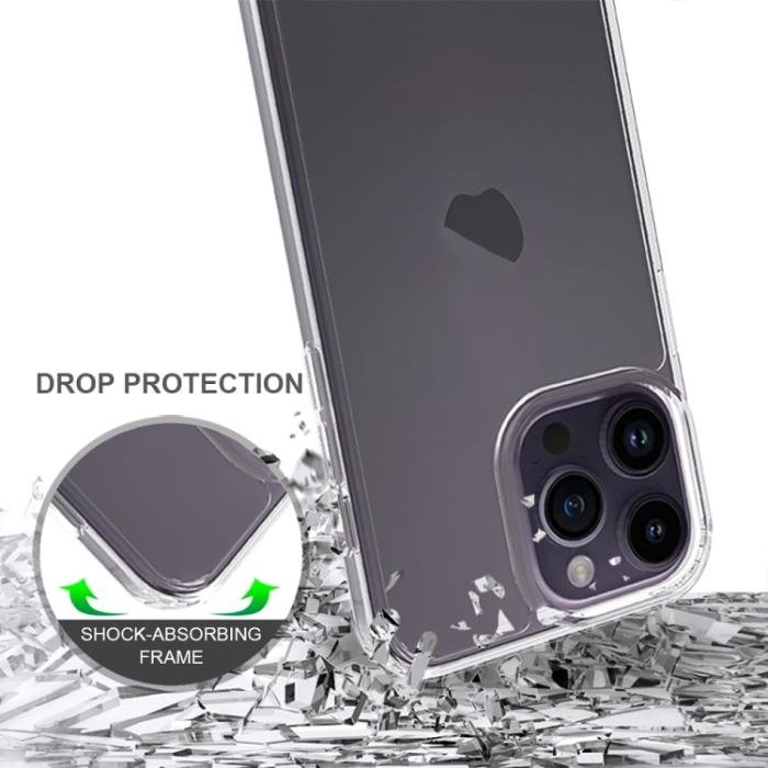 Bild 4,  iPhone 15 Pro Max Skal Akryl/TPU Shockproof Transparent - Teknikhallen.se