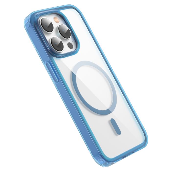 Bild 3, ColorPop ColorPop iPhone 14 Pro Max Skal CH MagSafe Transparent/Mörk Blå - Teknikhallen.se