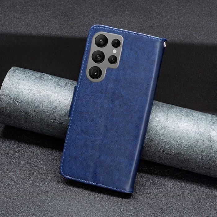 Bild 5,  Samsung Galaxy S23 Ultra Fodral Tryckta Fjärilar Blå - Teknikhallen.se