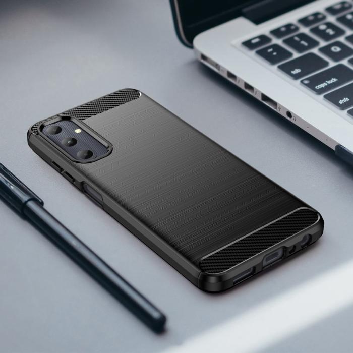 Bild 6,  Samsung Galaxy A05s 4G Skal Borstad Stål Textur Svart - Teknikhallen.se