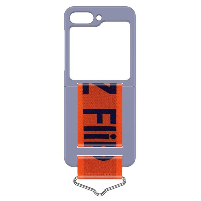Bild 4,  Samsung Galaxy Z Flip 5 Skal Bälte Lila/Orange - Teknikhallen.se