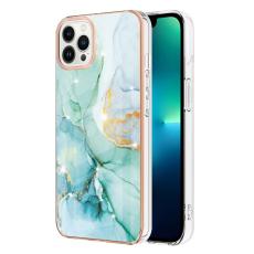  iPhone 15 Pro Skal Marmor TPU Gr&ouml;n - Teknikhallen.se