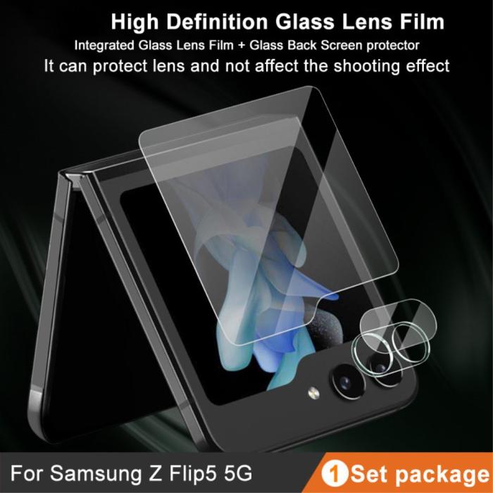 Bild 3, IMAK IMAK Galaxy Z Flip 5 Skärmskydd/Linsskydd Härdat Glas - Teknikhallen.se