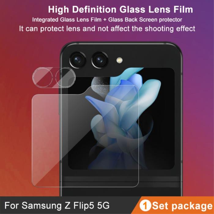 Bild 4, IMAK IMAK Galaxy Z Flip 5 Skärmskydd/Linsskydd Härdat Glas - Teknikhallen.se
