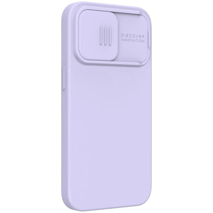 Bild 3, NILLKIN iPhone 13 Pro Max - NILLKIN MagSafe CamShield Silky Liquid Skal - Lila - Teknikhallen.se