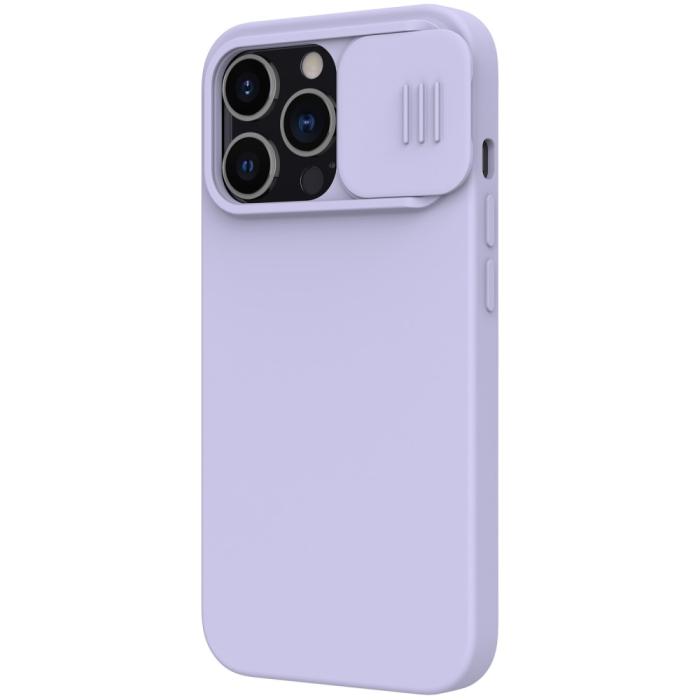 Bild 5, NILLKIN iPhone 13 Pro Max - NILLKIN MagSafe CamShield Silky Liquid Skal - Lila - Teknikhallen.se