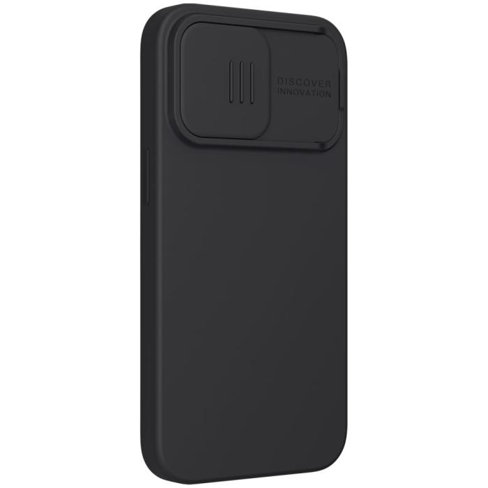 Bild 3, NILLKIN iPhone 13 Pro Max - NILLKIN MagSafe CamShield Silky Liquid Skal - Svart - Teknikhallen.se