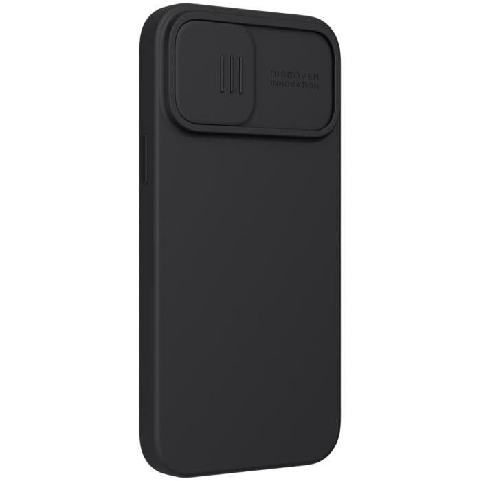 Bild 3, NILLKIN iPhone 13 Pro Max - NILLKIN CamShield Silky Liquid Skal - Svart - Teknikhallen.se