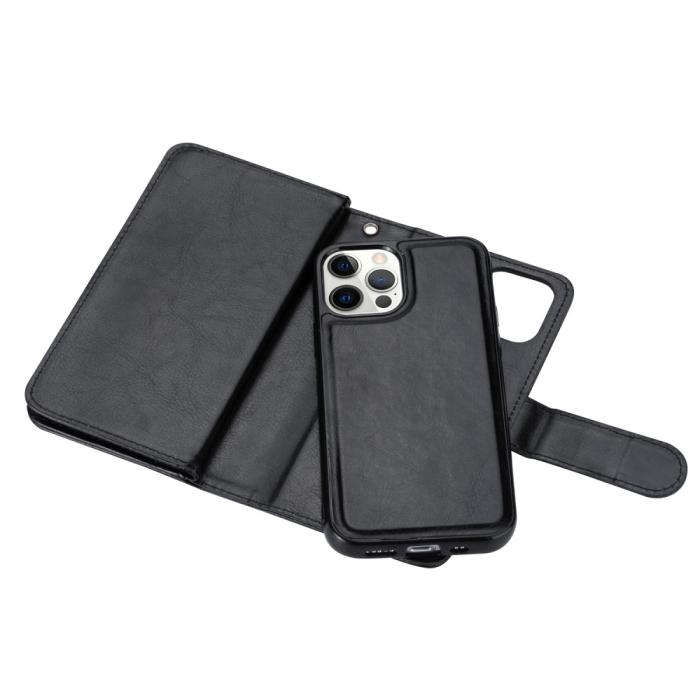 Bild 4,  iPhone 13 Pro Max - 9-Korts 2in1 Magnet Fodral / Skal - Svart - Teknikhallen.se