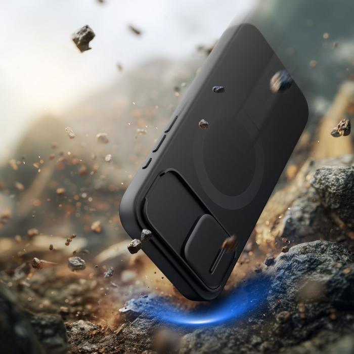 Bild 5, Tech-Protect Tech-Protect iPhone 17e / 16e Skal MagSafe Kevlar Aura Svart - Teknikhallen.se