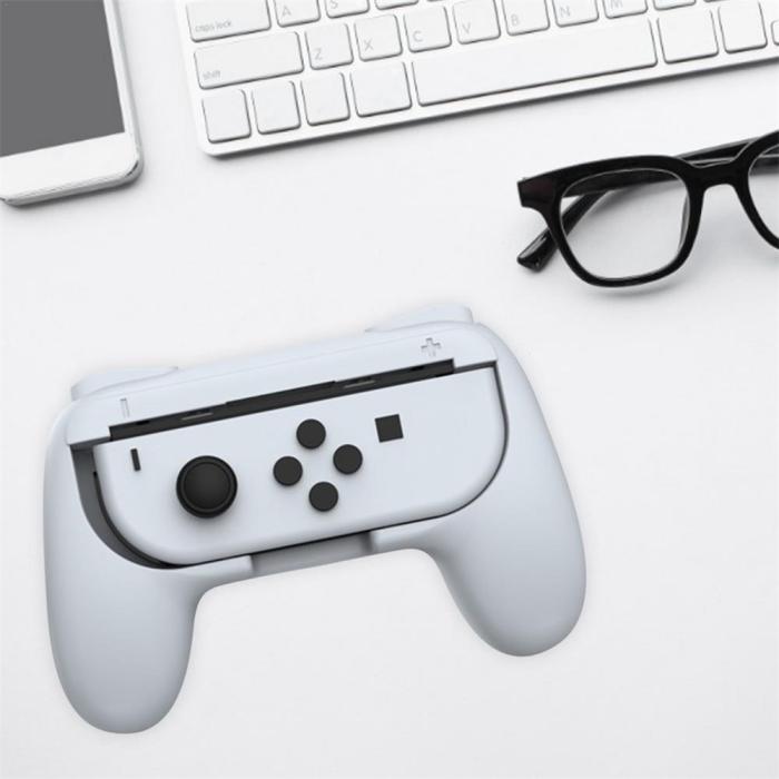 Bild 5, DOBE DOBE Nintendo Switch OLED Joy-Con Grepp Vit - Teknikhallen.se