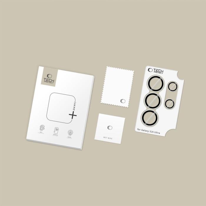 Bild 2, Tech-Protect Tech-Protect Galaxy S26 Ultra Linsskydd CamRing Fit+ Transparent - Teknikhallen.se