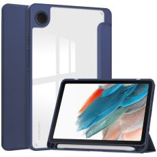  Samsung Galaxy Tab A9 Fodral Hybrid Pennh&aring;llare Bl&aring; - Teknikhallen.se