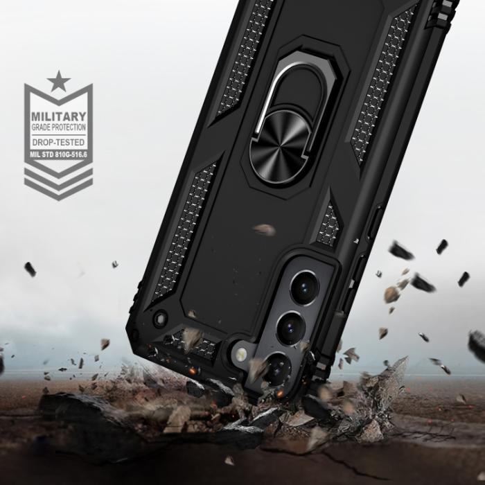 Bild 5,  Samsung Galaxy S22 Skal Ring Armor Hybrid Svart - Teknikhallen.se