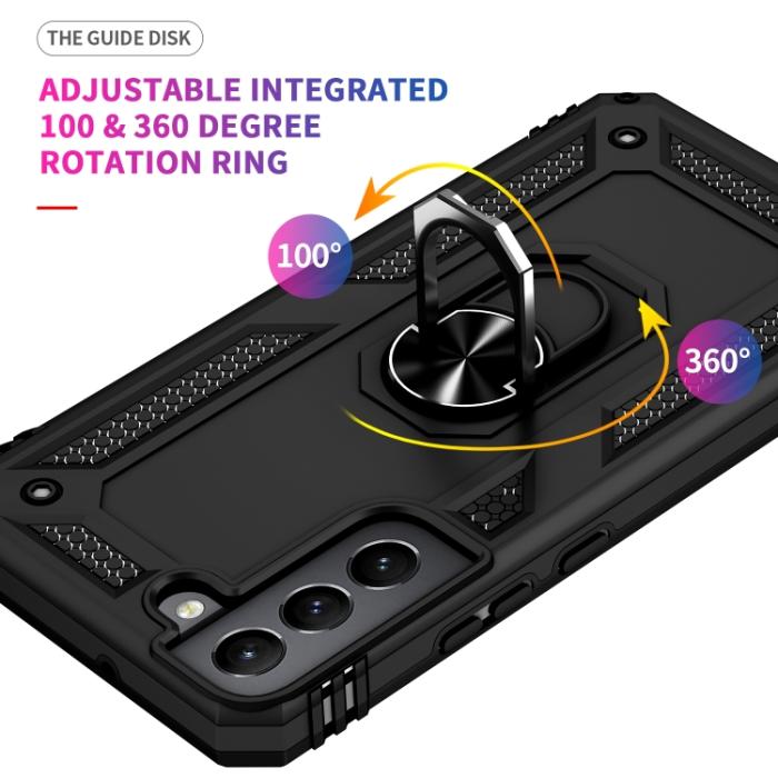 Bild 6,  Samsung Galaxy S22 Skal Ring Armor Hybrid Svart - Teknikhallen.se
