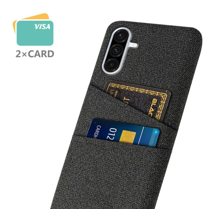 Bild 2,  Samsung Galaxy A56 5G / A36 5G Skal Med Kortfack Tygbelagt - Teknikhallen.se