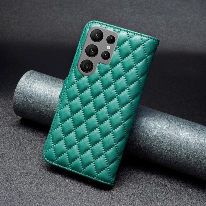 Bild 6,  Samsung Galaxy S25 Ultra Fodral Diamond Läder Grön - Teknikhallen.se