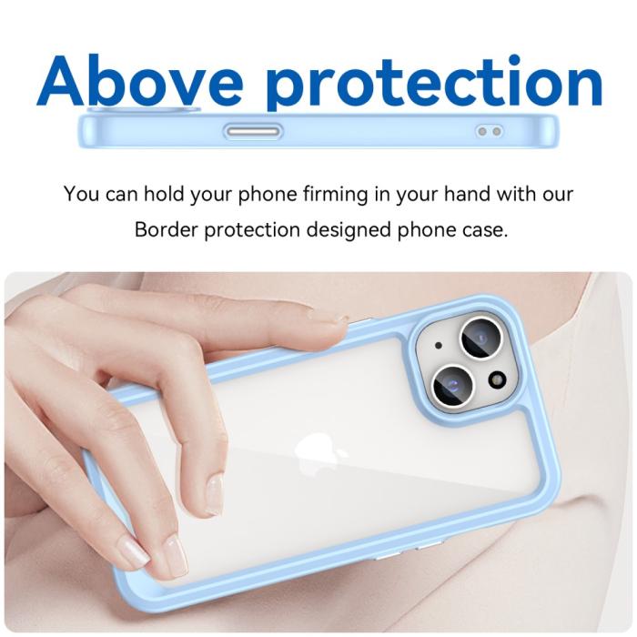 Bild 3,  iPhone 15 Skal Akryl/TPU Blå - Teknikhallen.se