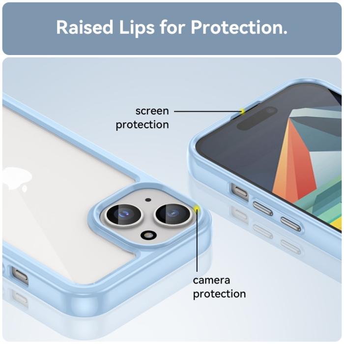 Bild 5,  iPhone 15 Skal Akryl/TPU Blå - Teknikhallen.se