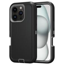  iPhone 16 Pro Skal Xtreme Shockproof Hybrid Svart/Gr&aring; - Teknikhallen.se