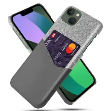  iPhone 15 Plus Skal Med Kortfack Gr&aring; - Teknikhallen.se