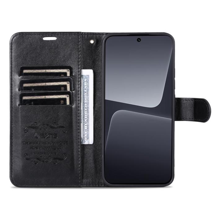 Bild 4, AZNS AZNS Xiaomi 13 Pro 5G Fodral Läder Svart - Teknikhallen.se