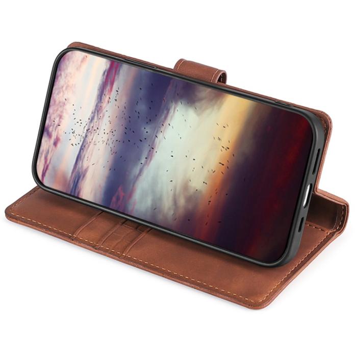 Bild 3,  Samsung Galaxy S23 Ultra Fodral Krokodil Textur Brun - Teknikhallen.se